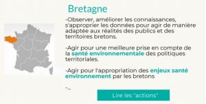 Plan Régional Santé Environnement des 13 régions françaises